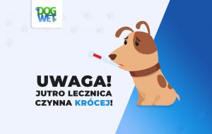 Uwaga! W środę (23.11.) lecznica czynna krócej!